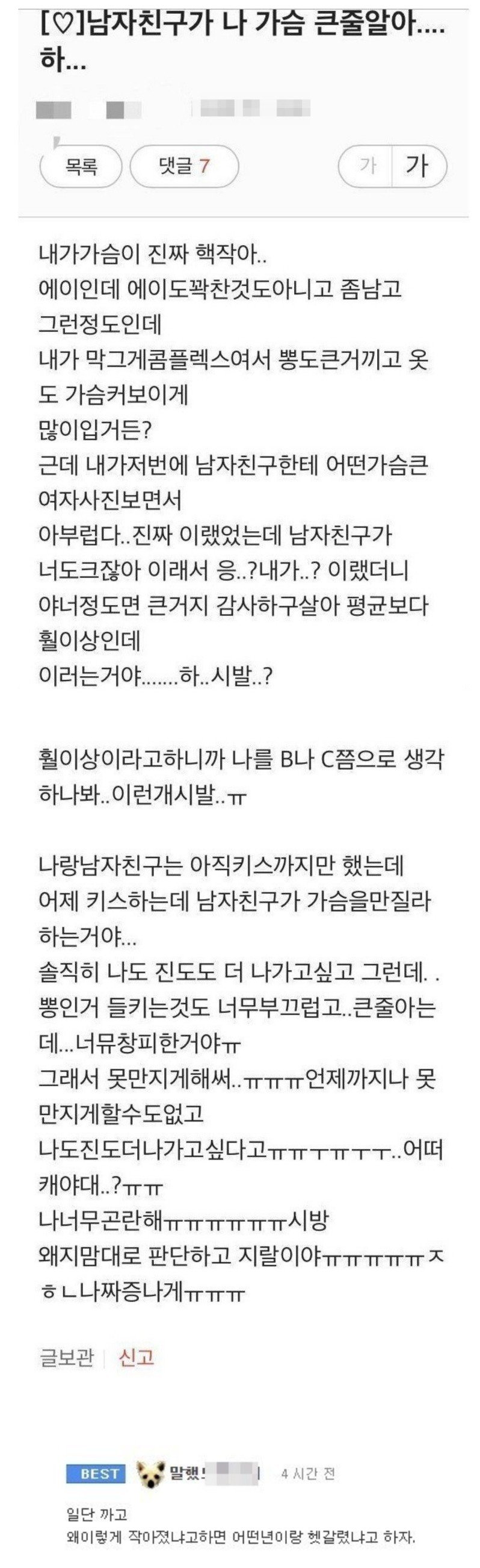 가슴이 작아 고민인 여자.jpg